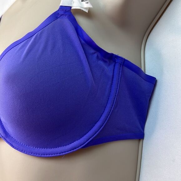 Aerie Smoothez Balconette Mesh unlined purple Demi bra NWT - Picture 3 of 12